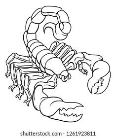 Scorpion Scorpio zodiac animal sign design graphic