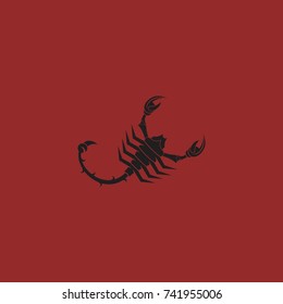 Scorpion silhouette logo.