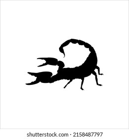 Scorpion Silhouette for Logo or Graphic Design Element. Vector Illustration
