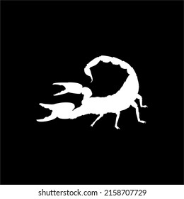 Scorpion Silhouette for Logo or Graphic Design Element. Vector Illustration