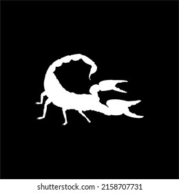 Scorpion Silhouette for Logo or Graphic Design Element. Vector Illustration