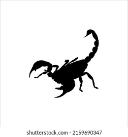 Scorpion Silhouette for Logo or Graphic Design Element. Vector Illustration