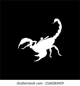 Scorpion Silhouette for Logo or Graphic Design Element. Vector Illustration