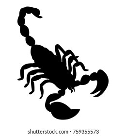 scorpion silhouette vector