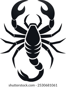 Diseño de Arte vectorial de silueta de escorpión