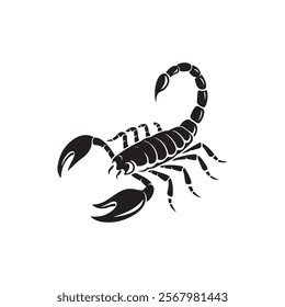 Scorpion silhouette vector art Design