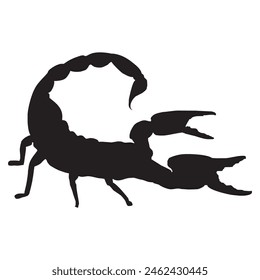 scorpion silhouette vector design. scorpion logo vector design