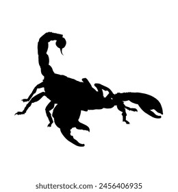 scorpion silhouette - vector illustration	