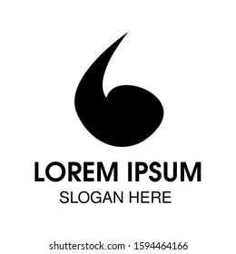 Scorpion tail vector that can be used as a logo