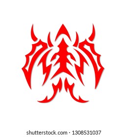 Scorpion Tattoo Red