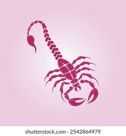 Scorpion trendy artwork gute abstrakte Vektorgrafik bunt praktische design.eps