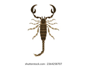 Scorpion Vector Art isolated on white background