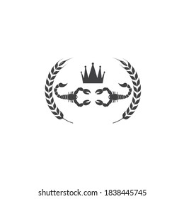 scorpion vector icon  illustration design template