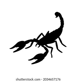 Skorpion, Vektorsymbol. Gift-Illustrationszeichen. Insektensymbol oder -logo.
