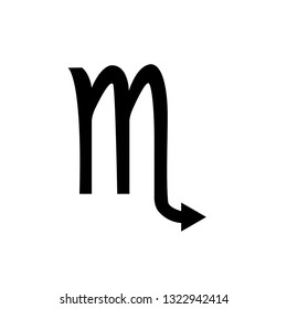 Scorpion vector icon. Zodiac Sign. Scorpion Constellation. 