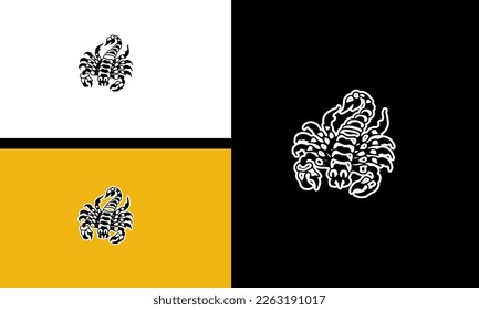 scorpion vector illustration outline art design