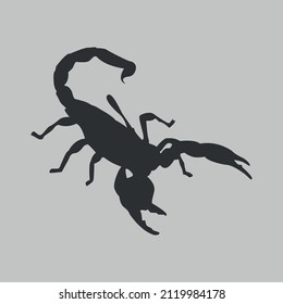 Scorpion vector illustration, vectorized silhouette. eps 10.