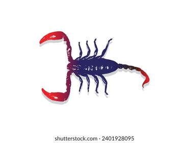 Scorpion vector image, illustration of scorpion, suitable for icons, logos, t-shirts,