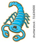 Scorpion. Vector without gradients, great for printing.