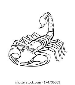 Scorpion Warrior Vector Illustration Stock Vector (Royalty Free ...