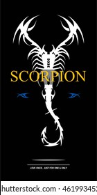 scorpion. white scorpion.