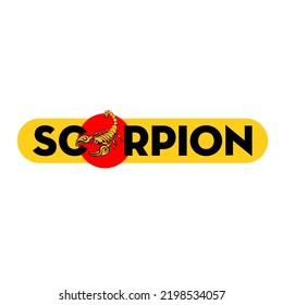 Skorpions Logo Vorlage Maskottdesign.