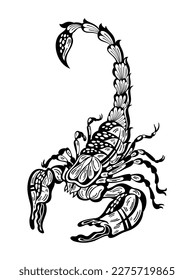 Vorlage für Scorpions-Logo, einzigartige und frische Vektorgrafiken für Skorpion