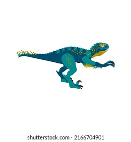 Scorpios Rex Isolated over White. Vector Illustration of Nature Dinosaur Animal.