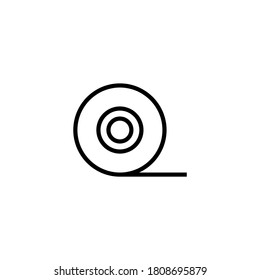 Scotch icon  in black line style icon, style isolated on white background