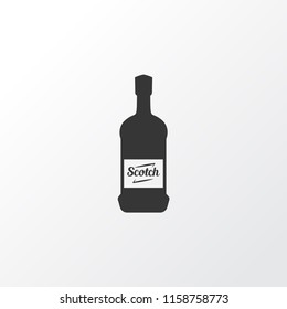 Scotch icon symbol. Premium quality isolated whisky element in trendy style.