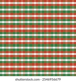 Scotch seamless pattern, Grigham pattern, abstract striped at cute and seamless pattern design for decorating, wallpaper, wrapping paper, fabric, and background,red and green Scotch seamless patte