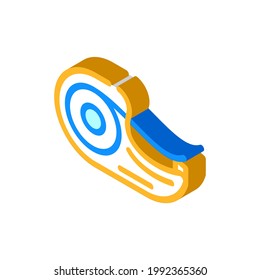 scotch stationery isometric icon vector. scotch stationery sign. isolated symbol illustration