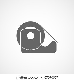 Scotch Tape Flat Icon On White Background