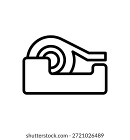Icono de cinta escocesa, Vector de línea