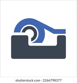 Scotch tape icon, Vector Graphics