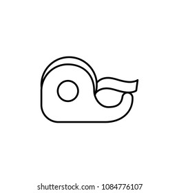 scotch tape line vector black icon