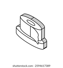 scotch tape resin art isometric icon vector. scotch tape resin art sign. isolated symbol illustration