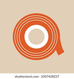 Scotch Tape. School, office supplies. Simple vector icon. Cartoon illustration of roll of sticky tape.
