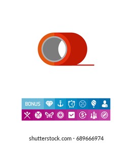 Scotch tape vector icon