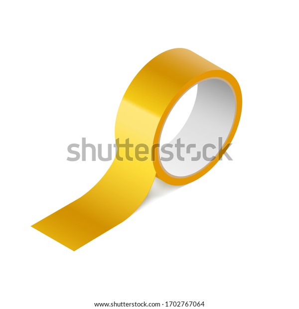 Download Scotch Yellow Roll Adhesive Tape Mockup Stock Vector Royalty Free 1702767064