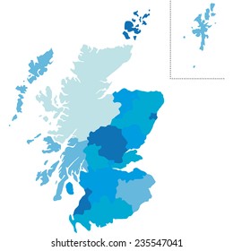 6,105 Scotland vector map Images, Stock Photos & Vectors | Shutterstock