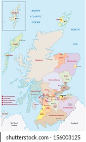 scotland administrative map
