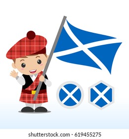 Scotland Boy Flag