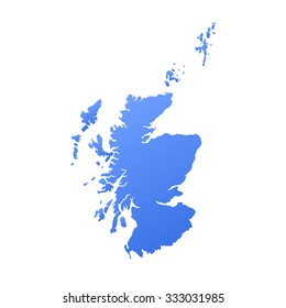 Scotland country map,border
