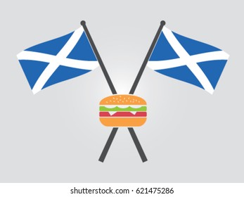 Scotland Emblem Hamburger