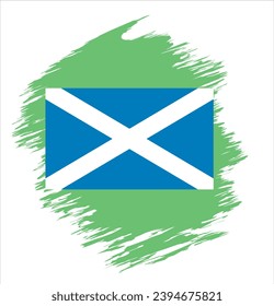 Scotland Flag abstract vector illustration