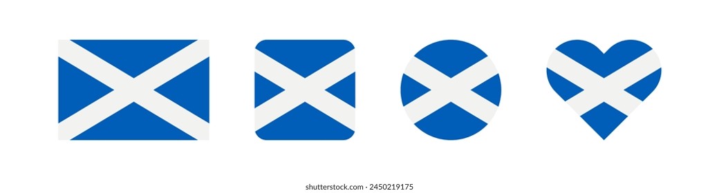 Scotland flag. Britain national country banner. Scottish emblem.