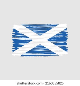 Scotland Flag Brush. National Flag
