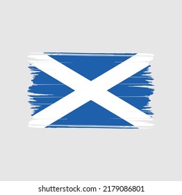Scotland Flag Brush. National Flag