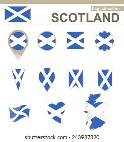 Scotland Flag Collection, 12 versions